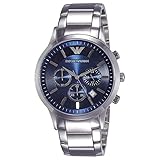 AR2448 Armani Herren-Uhren Quarz blau Zifferblatt Edelstahl Stahl Chronograph