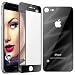 Produktbild mtb more energy® Schutzglas + Backplate für Apple iPhone 7 (4.7'') | schwarz (spiegelnd) | Schutzfolie Tempered Glasfolie Front Back