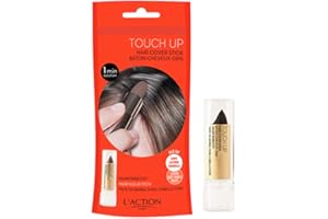 L'Action Paris Hair Cover Stick, Covers Grey and Discoloured Roots, Washes Out, Black
