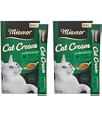 Miamor Cat Cream Huhn & Käse - Katzensnack Mit Taurin, 2x6 Portionen