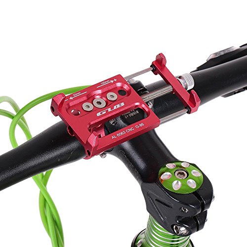 Docooler Porta Cellulare Bici Lega di Alluminio per Staffa di Montaggio per 3.5 -6.2 Inch Telefono Mobile per Android per iPhone