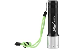 Haofy Torcia Subacquea Impermeabile 100m con Lampadina T6 Regolabile per Sport Acquatici Esterni Adatta per Attivit¨¤ Subacquee, Escursionismo, Campeggio, Emergenze, Lavoro Notturno, Sicurezza Urbana