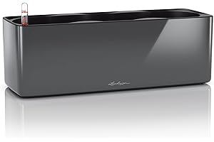 LECHUZA Cube Glossy Triple, Antracita de Alto Brillo (13671)