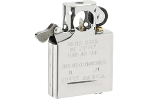 Zippo Tändarinsats – rör – krom – utbytbar – rörtändare – vindtät och påfyllningsbar – tillverkad i USA – kompatibel med klassiska fodral