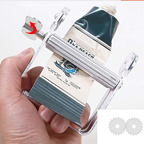 HELY Tubenpresse Zahnpasta Tubenpresse Edelstahl Tubenausdrücker Metallrohr Squeezer Auspressgerät für Zahnpasta Metall- Tubenauspresser Metal Tube Squeezer - 5