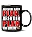 Produktbild Golebros Alles LIEF nach Plan Aber der Plan war Scheiße 5111 Handwerker Büro Kollege Arbeit Spruch Tasse Lustig Witzig Becher Kaffeetasse Kaffeebecher Schwarz
