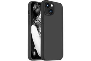 Lavderuar iPhone 13/14 ile Uyumlu İçi Kadife Lansman Silikon Kılıf – Kamera Korumalı, Darbe Emici, Premium Yumuşak Kapak Siyah