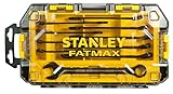 stanley juego Tapa transparente y resistente de policarbonato, permite identificar rápidamente el contenido del juego, bisagras de cierres frontales y laterales. Cremalleras traseras con ánima de acero.