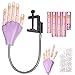 Produktbild WANGXN Training Hand Praxis Nail Art Trainer Verstellbare Training Hand Modle + 500 Tipps , pink
