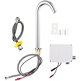 Zunate Rubinetto Automatico, Rubinetto di Lavaggio a Sensore Infrarossi con Filettatura G1/2", Rubinetto per Lavello da Cucin