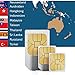 Produktbild travSIM Daten SIM Karte mit 100MB für 7 Tage für  11 Länder in Asien inkl. Thailand, Malaysia, Indonesien, Neuseeland