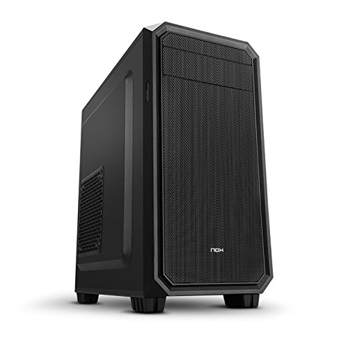 NOX Coolbay MX2 Mini-Tower schwarz - PC-Gehäuse (Mini-Tower, PC, 1 x 120 mm, Metall, Kunststoff, ATX, Micro-ATX, microSD (Transflash), SD)