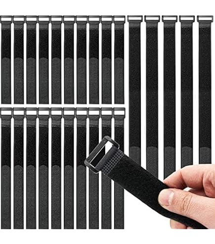 NA Kabelbinder Set – 300 Stück (schwarz/weiß), 15,2 Cm, Wiederverwendbar, Für Innen & Außen