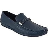 AJANTA Mens Blue Casual Loafer