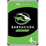 Seagate BarraCuda, 4TB, Internal Hard Drive, 3.5 Inch, SATA, 6GB/s, 5,400 RPM, 256MB Cache, for Computer Desktop PC, FFP (ST4