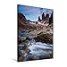 Produktbild Calvendo Premium Textil-Leinwand 60 cm x 90 cm hoch, Las Torres, Torres Del Paine NP, Patagonien | Wandbild, Bild auf Keilrahmen, Fertigbild auf Echter Leinwand, Leinwanddruck Natur Natur