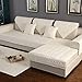 Produktbild Baumwolle Schnittsofa Werfen Abdeckung Pad Für die Ganze Saison,Anti-Rutsch Gesteppte Möbel Protektoren Für Haustier Hund Slip Cover Für l U-Form Sofa-1 stück- 35x71inch(90x180cm)