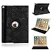 Produktbild 7.9'' Hülle für iPad Mini 2, elecfan ® Ultra Dünn Leichtgewicht 360 Grad Rotierende PU Leder Schutzhülle Tasche Wasserdicht Case Smart Cover mit Ständer Multi Winkel Betrachtung Anti Kratzer Schutzhülle für iPad Mini 1/2/3 (iPad Mini 1/2/3, Schwarz)