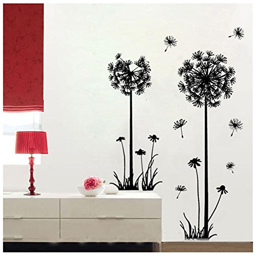 Beisaqi Home Decoration Dandelions Blowing in The Wind Wall Stickers