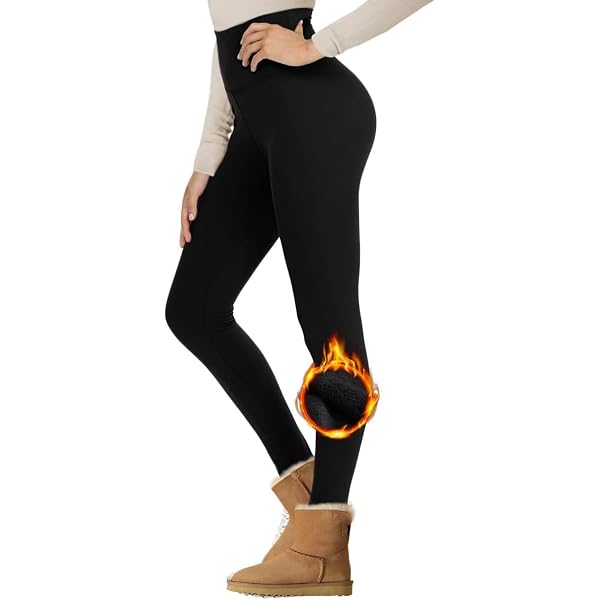 Legging Fille Hiver – Doublé Polaire Chaud – Taille Haute élastique – Multi Tailles