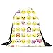 Produktbild Zolimx Unisex Emoji Rucksäcke 3D Druck Taschen Kordelzug Rucksack