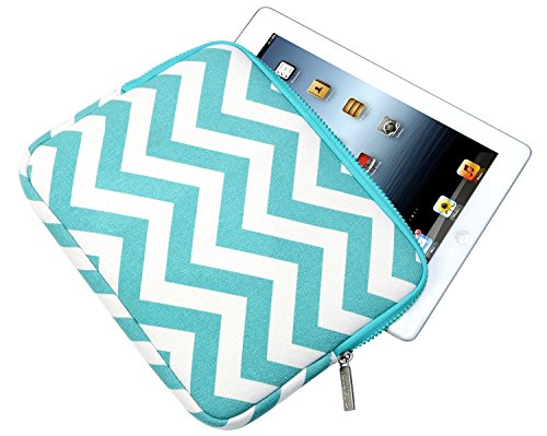 MOSISO Chevron Schutzhfülle Tasche für das neue iPad, Samsung Galaxy Tab Farbe: Heiß Blau - 4