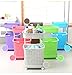 Produktbild Abnehmbare Badezimmer Regale Boden Toiletten WC Racks Toiletten Finishing Racks Multi - Storey Lagerung Riemenscheibe ( Farbe : Pink )