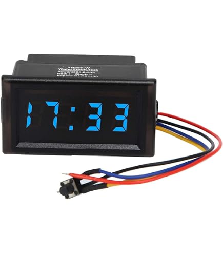 Digitale autoklok geschikt voor op het dashboard, autoklok, LED-tijdweergave Digitale autoklok geschikt voor op het dashboard, autoklok, LED-tijdweergave