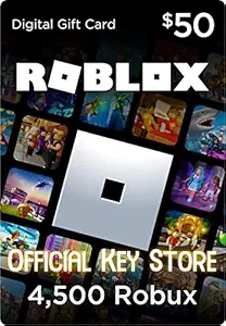 Roblox Gift Card - 4500 Robux Or 50$ Roblox Credit ( GIFT CARD CODE ONLY )