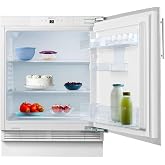 Cecotec Bolero CoolMarket TT BI 121 White E Integrated Mini Fridge 121 L Height 82 cm and Width 59.4 cm, Freezer Drawer, Fast
