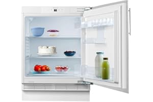 Cecotec Mini Nevera Integrable de 138 L Bolero CoolMarket TT BI 138 White E. Altura 81,8 cm y 59,5 cm de Ancho, Display Touch, Fast Cooling, Puerta Reversible, Temperatura Regulable, Blanco