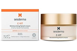 Sesderma C-Vit Nawilżający Krem - Połysk i Przeciwutleniacz - Świecąca i Młoda Skóra - 50 ml