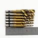 Produktbild 6Pcs HSS 6542 Titanium Kombi Gewindebohrer Bit Satz 1/4'' HSS M3-M10 Schraube Sechskantschaft Senker Werkzeuge Bohrer Bit Set Maschinengewindebohrer Drill Bits