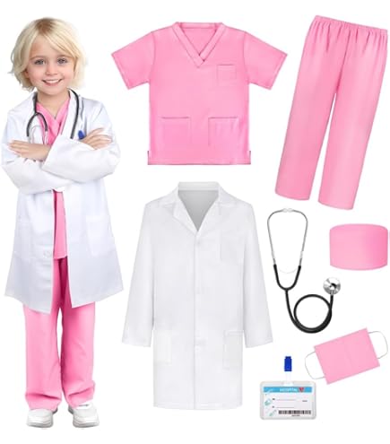 Sincere Party Unisex kinderen Dokter kostuum Dokter Rol Afspelen Set Stijl B 5-7 jaar Sincere Party Unisex kinderen Dokter kostuum Dokter Rol Afspelen Set Stijl B 5-7 jaar