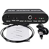 Starter DTS AC3 5.1 Audio Decoder Fibra digital/Audio coaxial para compatibilidad analógica Dolby AC-3/DTS AY42 3.0B