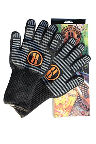 Premium Grill-Handschuhe, Ofen-, Kamin-, Back-Handschuhe für professionellen Einsatz, hohe Sicherheit, hoher Hitzeschutz, EN407 beglaubigt, - 4