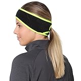 TrailHeads Women's Ponytail Headband - black/hi-vis