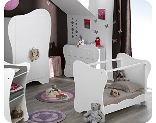 Iris 4-Piece Nursery Furniture Set White