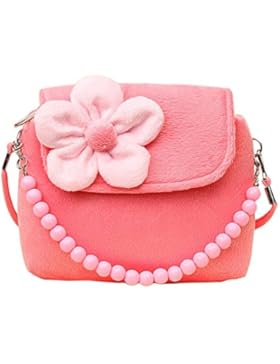 Qingsun Kindergarten Kuriertasche Handtasche mit Blumen 14*12*4 cm