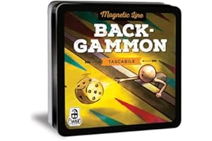 Cranio Creations - Magnetic Line, Backgammon, Un Grande Classico In Versione Tascabile E Magnetica, Edizione in Lingua Italiana, CC353