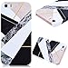 Price comparison product image iPhone 7 Case, GrandEver Hard PC Case for Apple iPhone 7 High Quality Plastic Back Cover Stitching Color Pattern Design Flexible Nice Back Case Rigid Protective Shell for Apple iPhone 7 (4.7") -- Black + White + Pink
