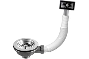 Hinata Kitchen Sink Waste Kit with Overflow Pipe Wash Basin Head Rectangular Interface