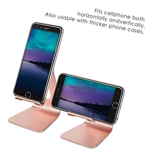 MyGadget Smartphone StÃ¤nder - Aluminium Halterung - Handy & Tablet Multi Winkel Stand fÃ¼r u.a. iPhone / Samsung Galaxy / iPad mini - Dock in RosÃ©gold