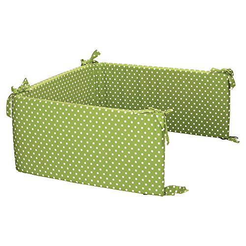 Sugarapple Nestchen & Bettumrandung in über 35 Stoffen mit stabilem Schaumstoffkern und abnehmbarem Bezug, Länge 200 cm für Baby & Kinderbetten, 100% Baumwolle, Oeko Tex 100, Made in Germany