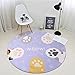 Produktbild good Thing Teppich Cartoon Katze Catch Kinder rund Teppich Schlafzimmer Nachttisch Wohnzimmer Couchtisch Haus Verdickte Computer Stuhl Teppich kriechen Teppich Diameter 120cm
