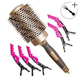 Las cerdas de jabalí dan más tensión cuando se usa el secador, suavizando y dando brillo al cabello. Tu cabello se volverá menos encrespado y más maleable (en comparación con un cepillo térmico sin cerdas de jabalí). El resultado hace que la gente a tu alrededor se pregunte: "¿Cuál es el secreto de tu pelo"?