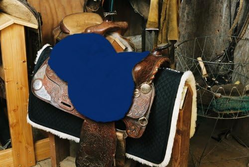 ENGEL GERMANY Sheepskin Seat Saver Western Saddle colour blue (Sabez 2)
