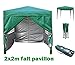 Produktbild 2x2m Pavillon, Gartenpavillon, Falt-Pavillon, Festzelt, Partyzelt, Komplettset, MCC, GRUEN