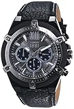 Cerruti 1881 Herren-Armbanduhr SANTIAGO Analog Quarz Leder CRA036SBU13BK