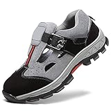 Ultraleicht, komfortabel -: Perfekt für Baustelle, Baustelle, Schmiedewerkstatt oder Fertigung. In rauer Arbeitsumgebung sind unsere Schuhe garantiert bequem, langlebig und sicher. Diese Sicherheitsschuhe können auch als Wanderschuhe für den Außenbereich verwendet werden.